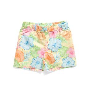 RUGGEDBUTTS Hula Infant Boys Happy Hula Swim Trunks